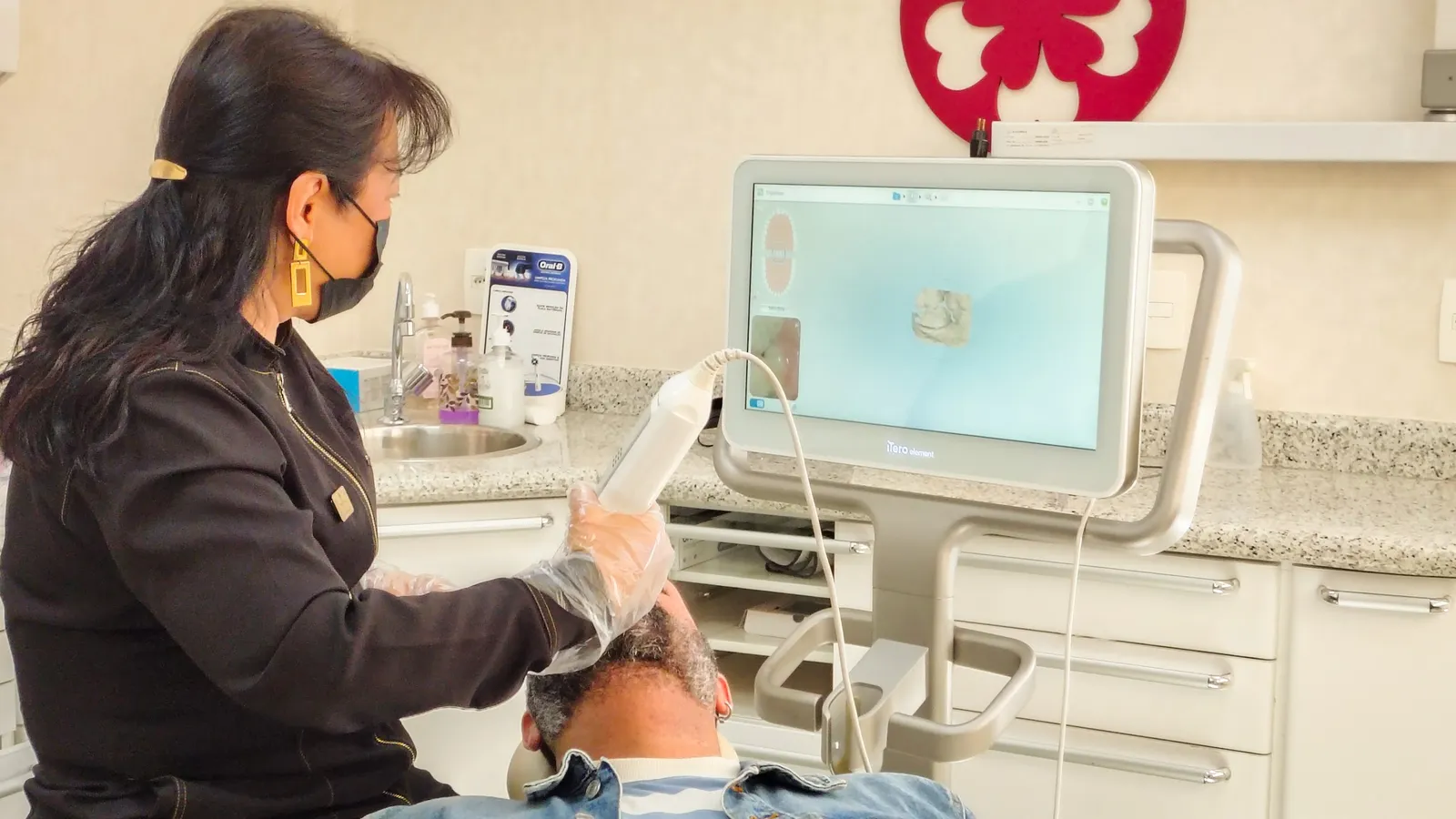 Escaneamento intraoral 3D